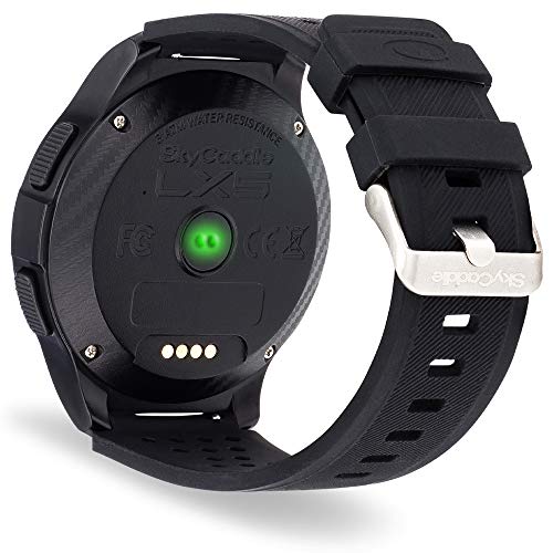 SkyCaddie LX5C Golf GPS Watch with Ceramic Bezel, Black