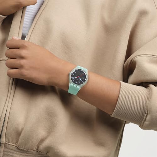 Swatch Unisex Casual Watch Green Bio-sourced Quartz HINT of Mint