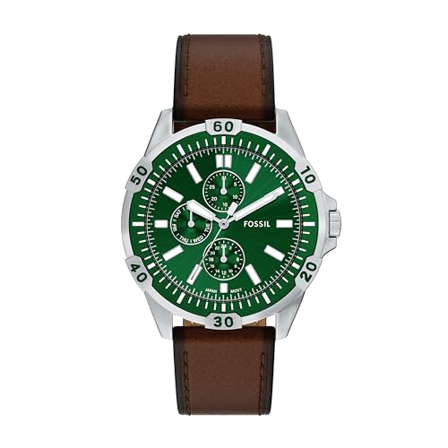 Fossil Men's Watch, Garrett Multifunction Stainless Steel Watch for Men