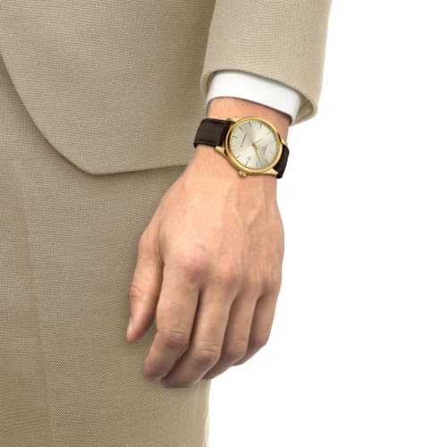 Tissot Classic Dream 40mm, Swiss Automatic Watch for Men, Stainless Steel Case, Champagne Dial, T1584073626100