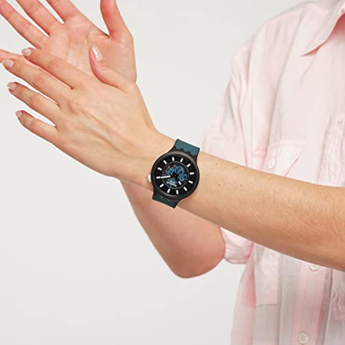 Swatch Big Bold Bioceramic Lacquered Unisex Watch Casual Polymer Black Automatic Waterproof Night Trip