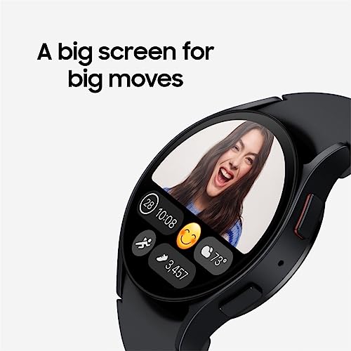 SAMSUNG Galaxy Watch 6 44mm Bluetooth Smartwatch w/ Fitness Tracker, Personalized HR Zones, Advanced Sleep Coaching, Heart Monitor, BIA Sensor, Biggest Screen, US Version, Graphite (Renewed)