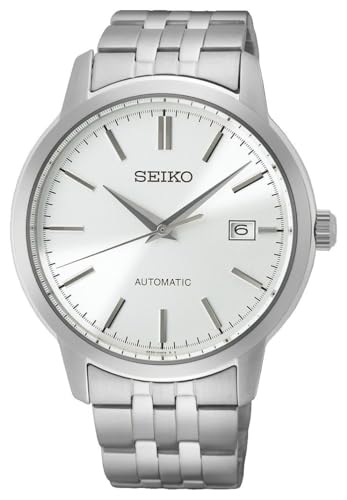 Seiko Men Analog Automatic Watch with Stainless Steel Strap SRPH85K1, Silver, Bracelet