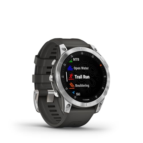 Garmin epix Gen 2, Premium Active smartwatch, Touchscreen AMOLED Display, Adventure Watch with Advanced Features, Slate Steel (Renewed)