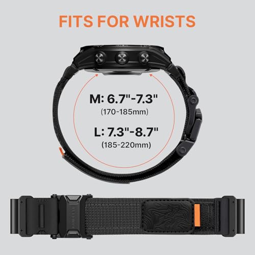 Bandletic Magnetic Bands Compatible with Garmin Instinct 3 50mm Watch Band, 26mm Quick Fit Strap for Fenix 8 51mm/7X 6X Pro/5X Plus/3/3 HR/Instinct 2X/Enduro/Quatix Tactix 8 51mm/Epix Pro (Gen 2) 51mm