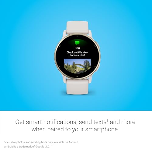 Garmin vívoactive 5, Health and Fitness GPS Smartwatch, AMOLED Display, Up to 11 Days of Battery, Ivory