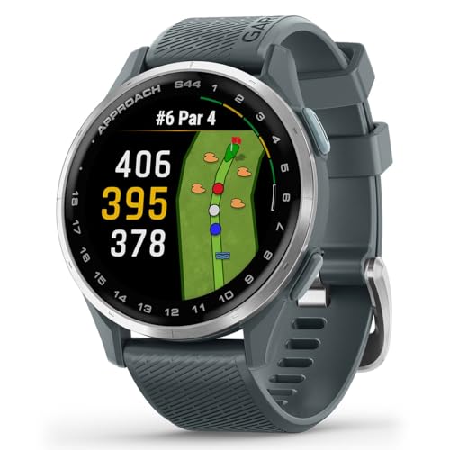 Garmin Approach S44 (Silver/Twilight) Golf GPS Smartwatch Gift Box Bundle