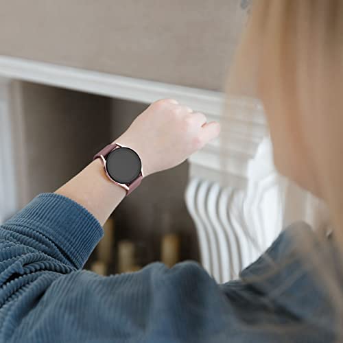 Tobfit 22mm Watch Bands Quick Release Watch Straps with Color Matched Metal Buckle, Soft Silicone Breathable Replacement Sport Watch Wristbands for Women Men