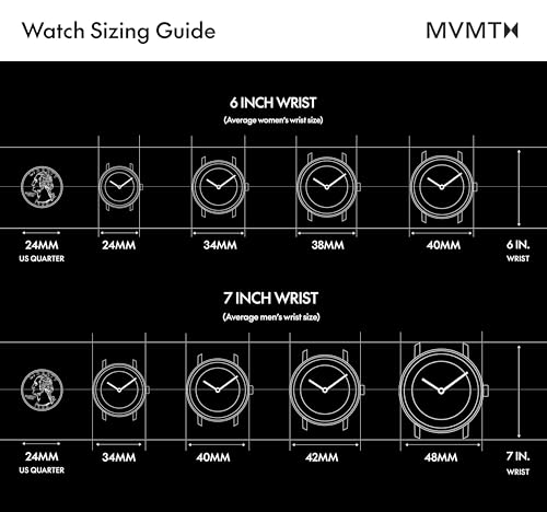MVMT Men’s Airhawk - Pilot Watch - Military Analog Wristwatch - Aviator - Minimalist Water-Resistant 5 ATM/50 Meters Timepiece - Interchangeable Watch Bands - 42mm