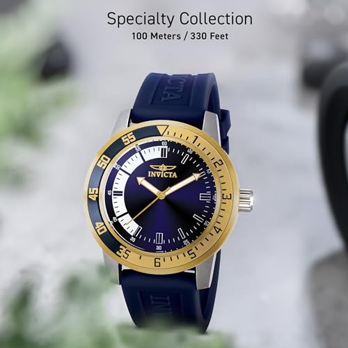 Invicta Men's 12847 Specialty Blue Dial Blue Polyurethane Watch