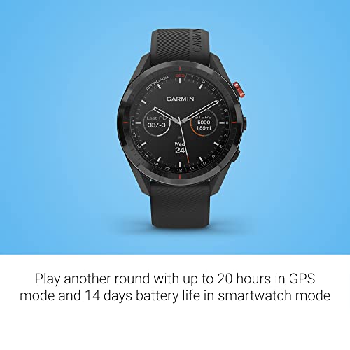 Garmin Approach S62 Bundle, Premium Golf GPS Watch with 3 CT10 Club Tracking Sensors, Built-in Virtual Caddie, Mapping and Full Color Screen, Black