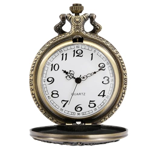 Fogitbok Vintage Pocket Watch with Chain for Men Necklace Watches for Women