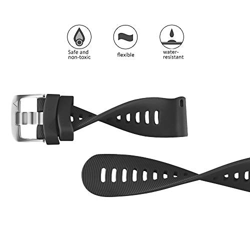 NotoCity for Garmin Forerunner 645 Band, 245 Band, 20mm Replacement Strap Soft Silicone for Vivoactive 3 Music Vívomove HR Forerunner 645/245 Music smartwatch