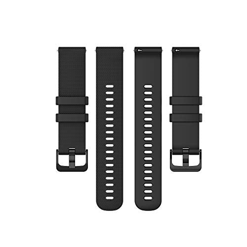 Anrir for Garmin Vivoactive 4 45mm Watch Band/Venu 2 Bands,22mm Silicone Bands for Galaxy Watch 3 45mm /Galaxy Watch 46mm/Gear S3 Frontier/Classic Band, Fossil Men's Gen 6/5E 44mm Bands-Black