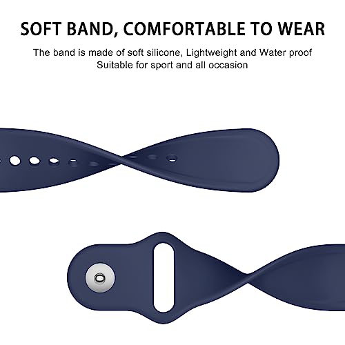 6 Pack for Fitbit Charge 6 Bands/Fitbit Charge 5 Band Women Men, Soft Silicone Waterproof Adjustable Sport Replacement Wristband Strap Compatible with Fitbit Charge 6 / Charge 5 Fitness Trackesr