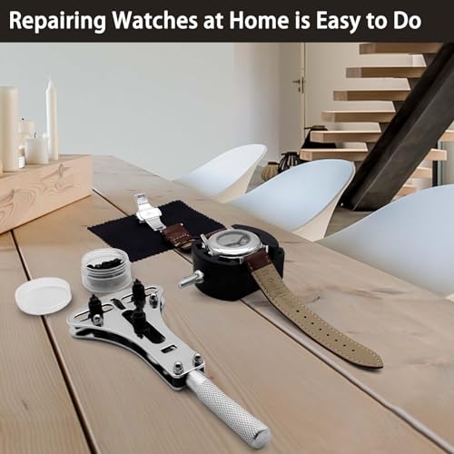 Watch Repair Kit, GLDCAPA Professional Watch Battery Replacement Kit, Watch Repair Tools with Carrying Case, Watch Link Removal Tool Kit, Watch Case Opener, Watch Press Set