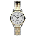 Timex Women's Easy Reader 25mm Perfect Fit Watch – Two-Tone Case White Dial with Two-Tone Expansion Band