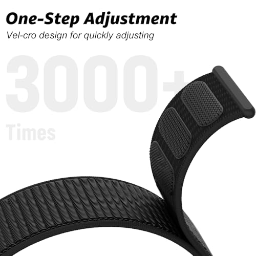 OHOTLOVE Nylon Sport Band Compatible with Apple Watch Band 38mm 40mm 41mm 42mm 44mm 45mm 46mm 49mm, Adjustable Breathable Women Men Braided Strap Loop for iWatch Series 11/10/9/8/7/6/5/SE Ultra 3/2/1