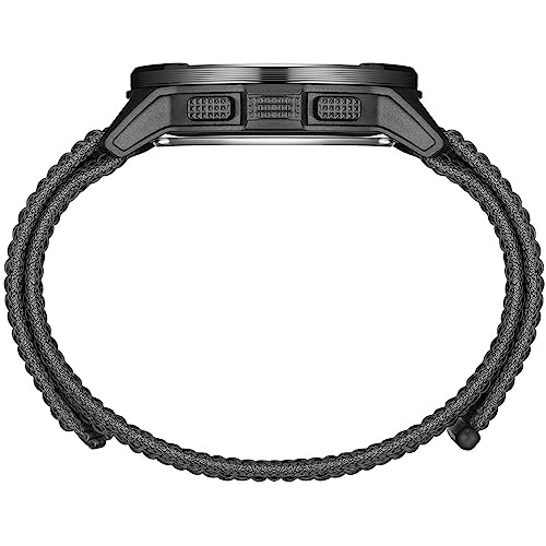 DIDITIME Tactical Men's Watch, Military Watch, Waterproof 164FT, Fitness Watch with Compass, Metronome, Pedometer, Lightweight Breathable Nylon Band