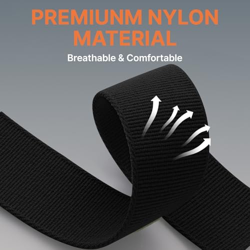 Bandletic Compatible with Garmin Instinct Watch Band - 22mm Quick Fit Rugged Nylon Strap for Fenix 8 E 47mm/7 6 Pro/5 Plus/Instinct 2 3 E 45mm /Forerunner 965/955/945 /Approach S70/S62/S60/Epix Pro