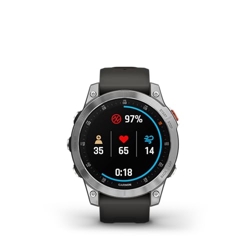 Garmin epix Gen 2, Premium Active smartwatch, Touchscreen AMOLED Display, Adventure Watch with Advanced Features, Slate Steel (Renewed)