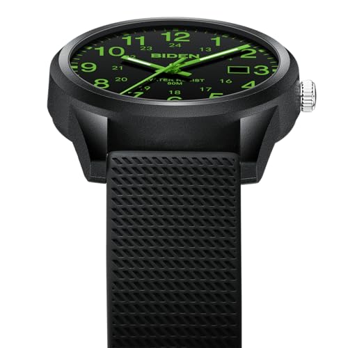 LN LENQIN Mens Watches Analog Quartz Sports Unisex Watch 30M Waterproof Nurse Watches for Men Women Nurse Medical Professionals-Military Time with Second Hand Glowing Easy to Read Dial Wrist Watch…