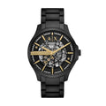 Armani Exchange A|X Automatic Watches for Men, Black/Gold Stainless Steel Watch