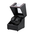 Mcbazel Watch Winder for Automatic Watches, Double Automatic Watch Winder Box with Quiet Japan-made Motor, 2 Slots Watch Display Storage Rotation Wrist watch Box (Black Carbon Fiber Leather)