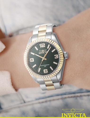 Invicta Women's 47470 Specialty Quartz 3 Hand Green Dial Watch
