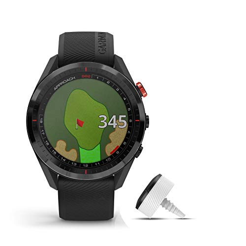Garmin Approach S62 Bundle, Premium Golf GPS Watch with 3 CT10 Club Tracking Sensors, Built-in Virtual Caddie, Mapping and Full Color Screen, Black (Renewed)
