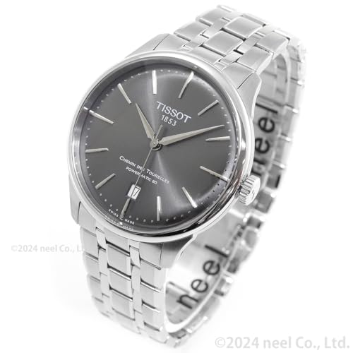 Tissot Chemin des Tourelles Powermatic 80, Swiss Automatic Watch for Men, 39mm, Stainless Steel Case, T1398071106100