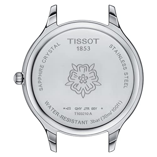 Tissot Womens Bella Ora 316L Stainless Steel case Quartz Watch, Red, Leather, 16 (T1032101603100)