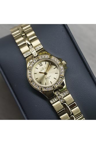 Invicta Women's 0134 Wildflower Collection 18k Gold-Plated Crystal Accented Watch