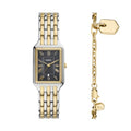 Fossil Women's Watch and Bracelet Set, Raquel Three-Hand Date Two-Tone Stainless Steel Watch for Women and Bracelet