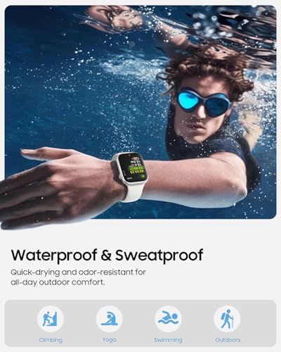 TreasureMax Sport Band Compatible with Apple Watch Bands 38mm 40mm 41mm 42mm 44mm 45mm 46mm 49mm White, Soft Silicone Strap Compatible for Apple Watch Series 11 10 9 Ultra SE 8 7 6 5 4 3 Men Women