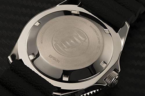 Orient Kano/Big Mako Men's Automatic Manual Winding Mechanical Sports Steel Silicone Wrist Watch - Underwater, Silicone Blue Orange, Strap