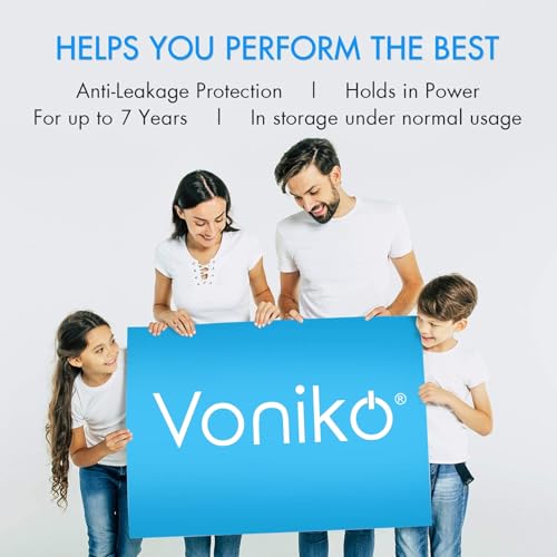 Voniko CR2032 3V Lithium Batteries 6 Pack for Child Safety, Compatible with AirTag, Key Fobs, Thermometers, Scales – 7 Years Shelf Life