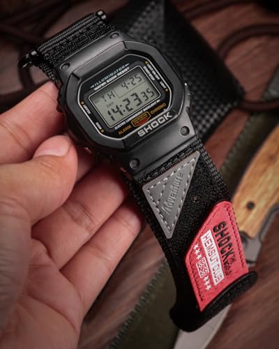 Watch Band Strap for Casio Mens G-Shock DW-5600/5700/6900/8900,GA-100,GW-6900,GAX100,GD100/110/120 Upgraded Buckles 16MM Nylon Watch Band