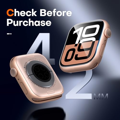 L K LϟK 8 Pack for Apple Watch Series 11/10 Screen Protector 42mm- Self-Healing TPU Screen Protector, Anti Scratch 0 Bubble, HD Touch Sensitive, Upgrade Flexible Film for iWatch S11/10 42mm