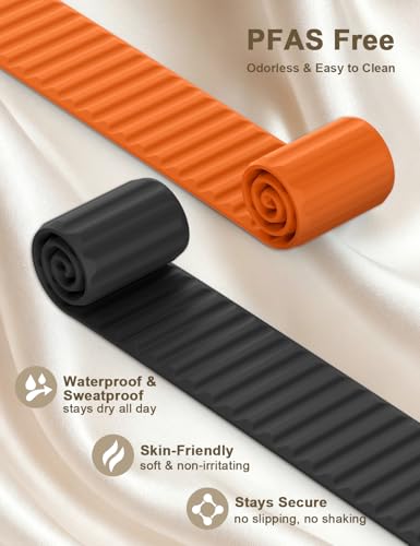Magnetic Silicone Sport Bands Compatible with Apple Watch Band 40mm 38mm 41mm 42mm 44mm 45mm 46mm 49mm for Women Men, Soft Strap Loop Wristband for iWatch bands Series 11 10 9 8 7 6 5 4 3 2 1 SE Ultra