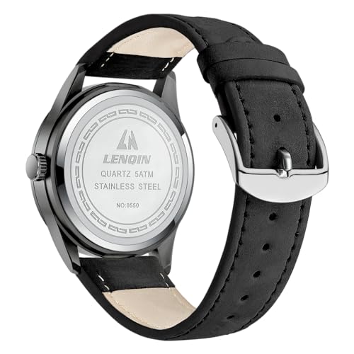 LN LENQIN Mens Watches Unisex Military Sport Nylon Strap Stylish Luminous Fashion Analog Quartz Watch for Men Waterproof Army Tactical Casual Wristwatch