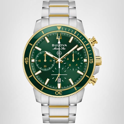 Bulova Men's Marine Star Series C Two-Tone Stainless Steel 6-Hand Chronograph Quartz Watch