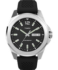 Timex Men's Essex 46mm Watch - Black Strap Black Dial Silver-Tone Case