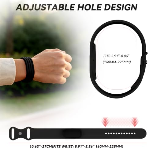 Soft Silicone Sport Band for Fitbit Air, Adjustable Strap Replacement