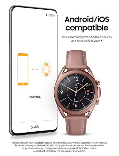 Samsung Galaxy Watch 3 (41mm, GPS, Bluetooth) Smart Watch Mystic Bronze (US Version, ) (Renewed)