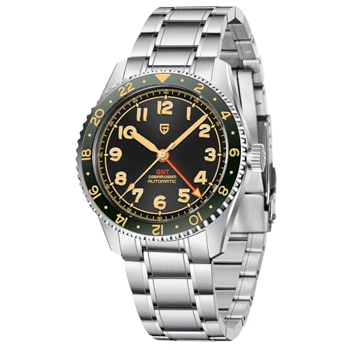 Pagani Design Watches for Men Automatic Mechanical GMT Watch 40mm Sapphire Glass 316L Stainless Steel Waterproof Diver Business Men's Wrist Watches