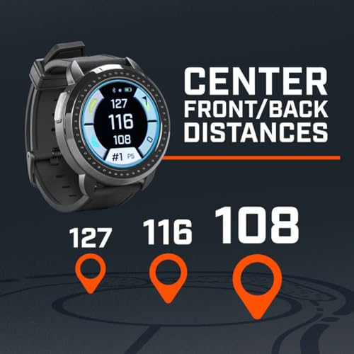 Bushnell Golf iON Elite GPS Smartwatch (Black) | 38,000 Courses, Slope Compensation, Hazard Info, Color Touchscreen, Distance Calculator, Magnet Mount, Scorekeeping | Signature Series Power Bundle