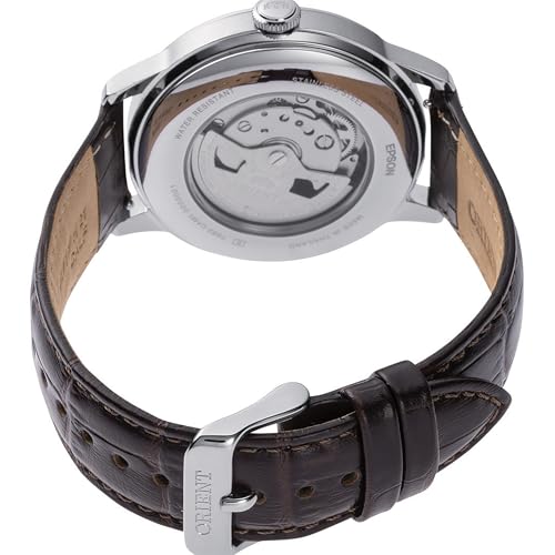 Orient Bambino Version 9 Stainless Steel Automatic Dress Watch with Weekly Calendar Model: RA-AK0805E30B