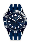Swatch Scuba Unisex Casual Watch Bio-sourced Blue Quartz Water Resistant SEA WASP