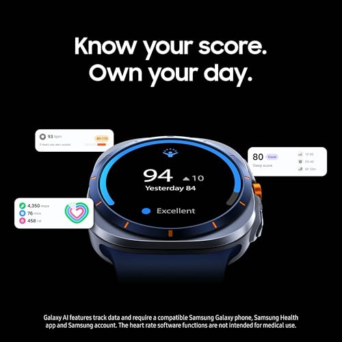 Samsung Galaxy Watch Ultra (2025), Titanium Silver, 47mm LTE Smartwatch
